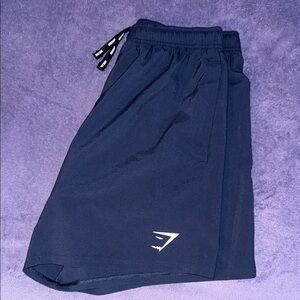 Gymshark Navy Blue Athletic Shorts Lightweight Breathable Design